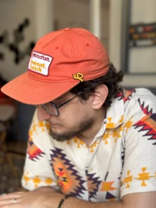 Pedro Cuadra looking down